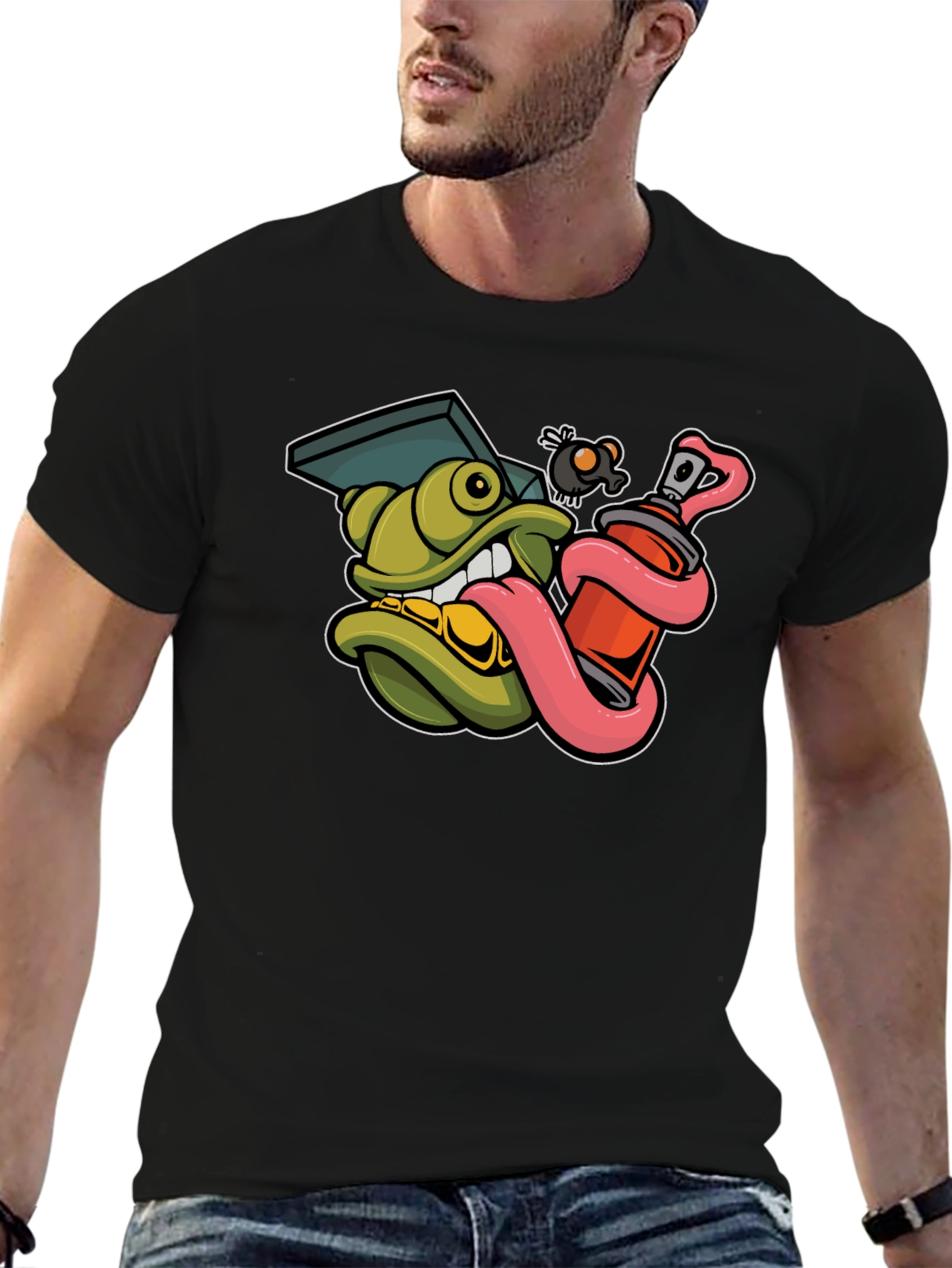 Graffiti Art T-Shirt - Bold Character Design