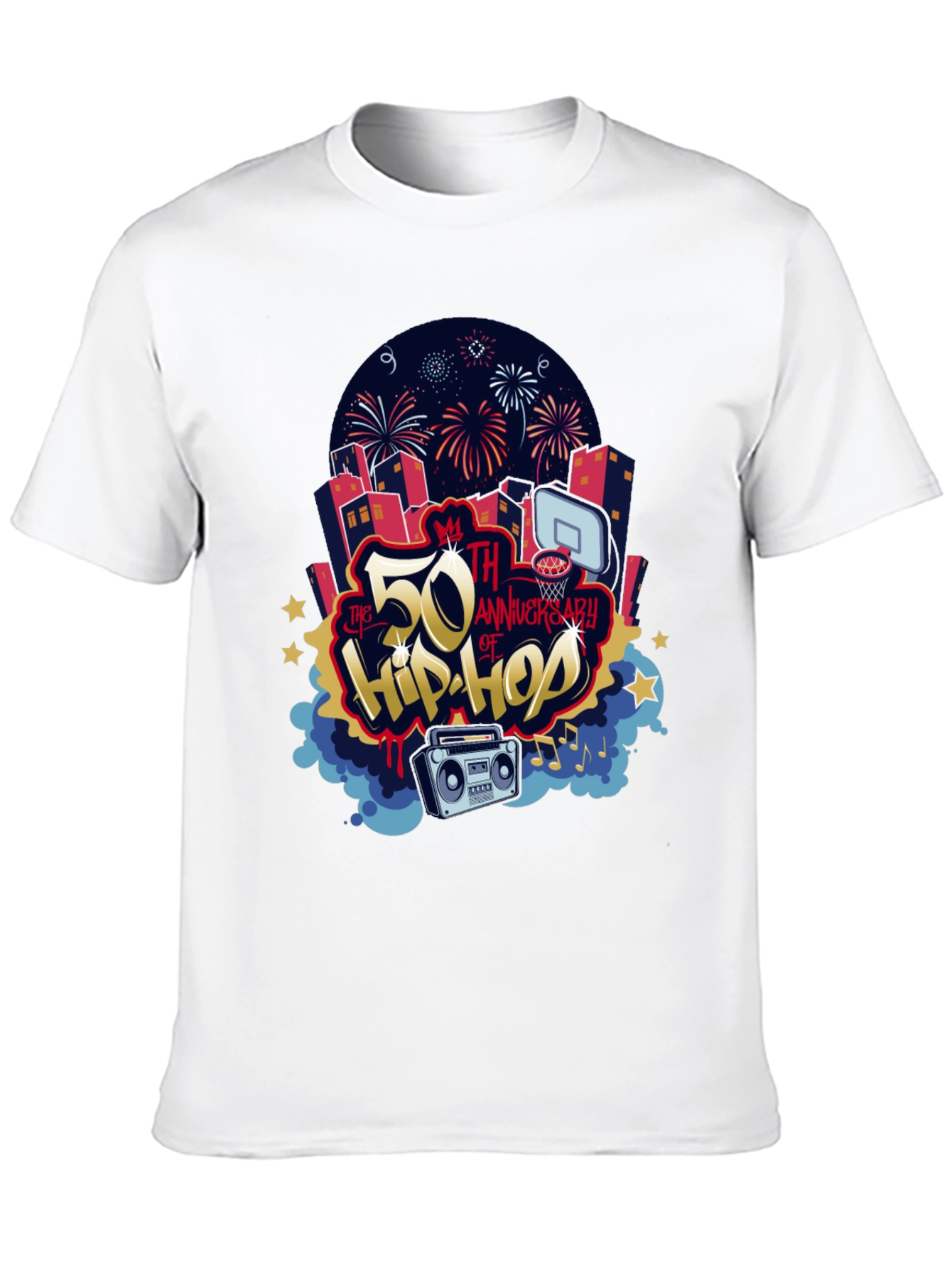 50th Anniversary of Hip Hop Graphic T-Shirt