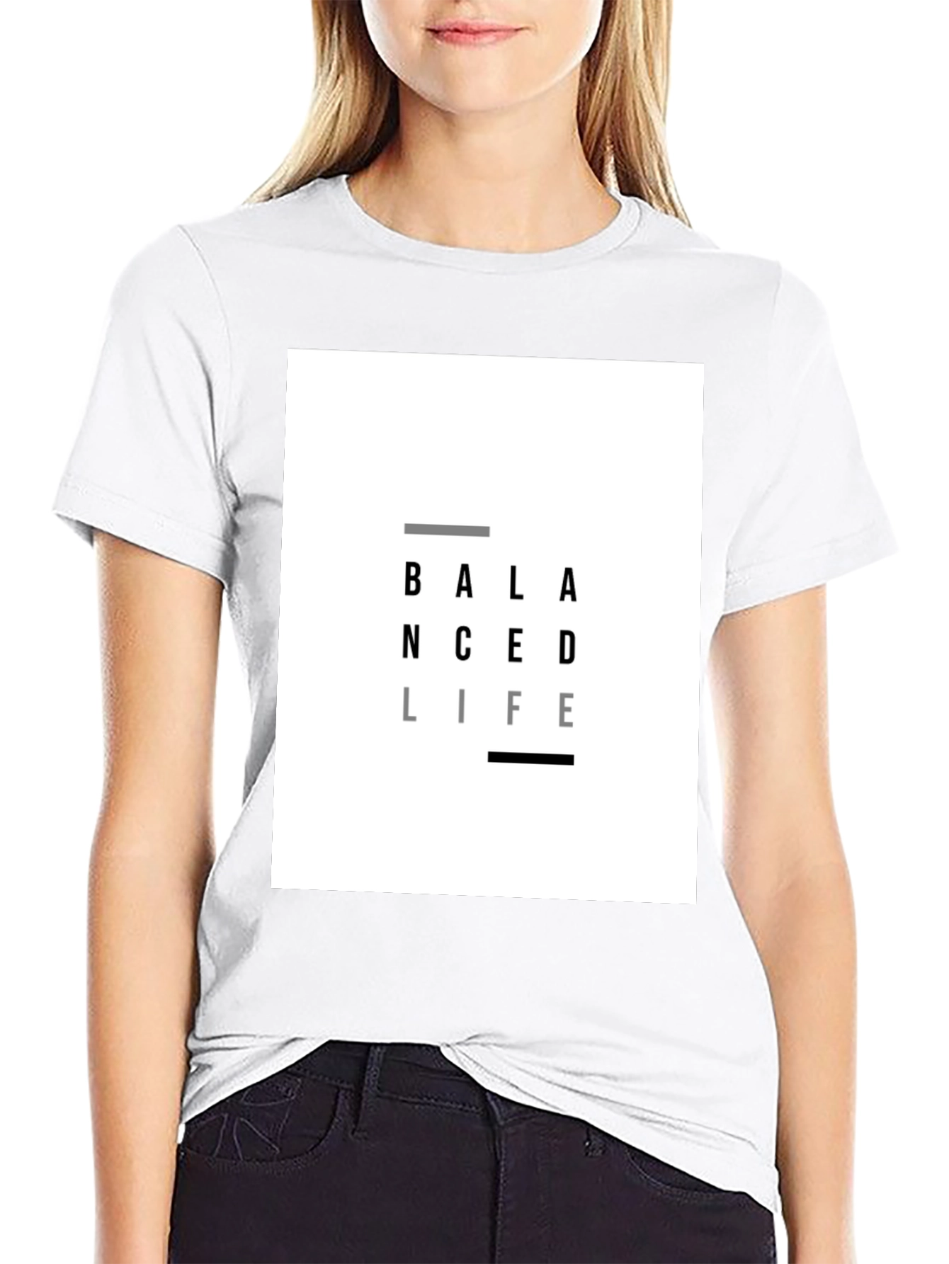 Balanced Life Graphic T-Shirt - Black