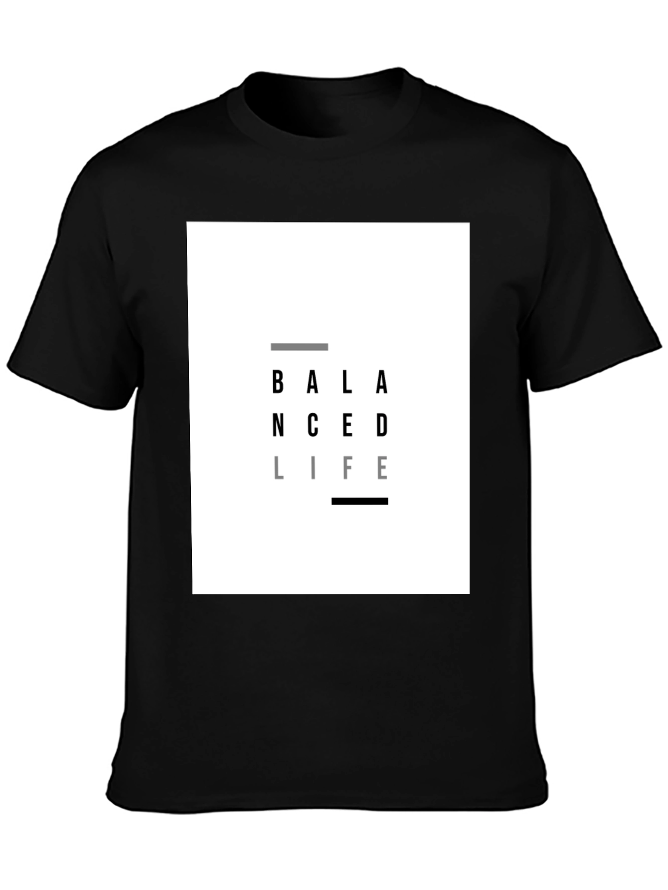 Balanced Life Graphic T-Shirt - Black