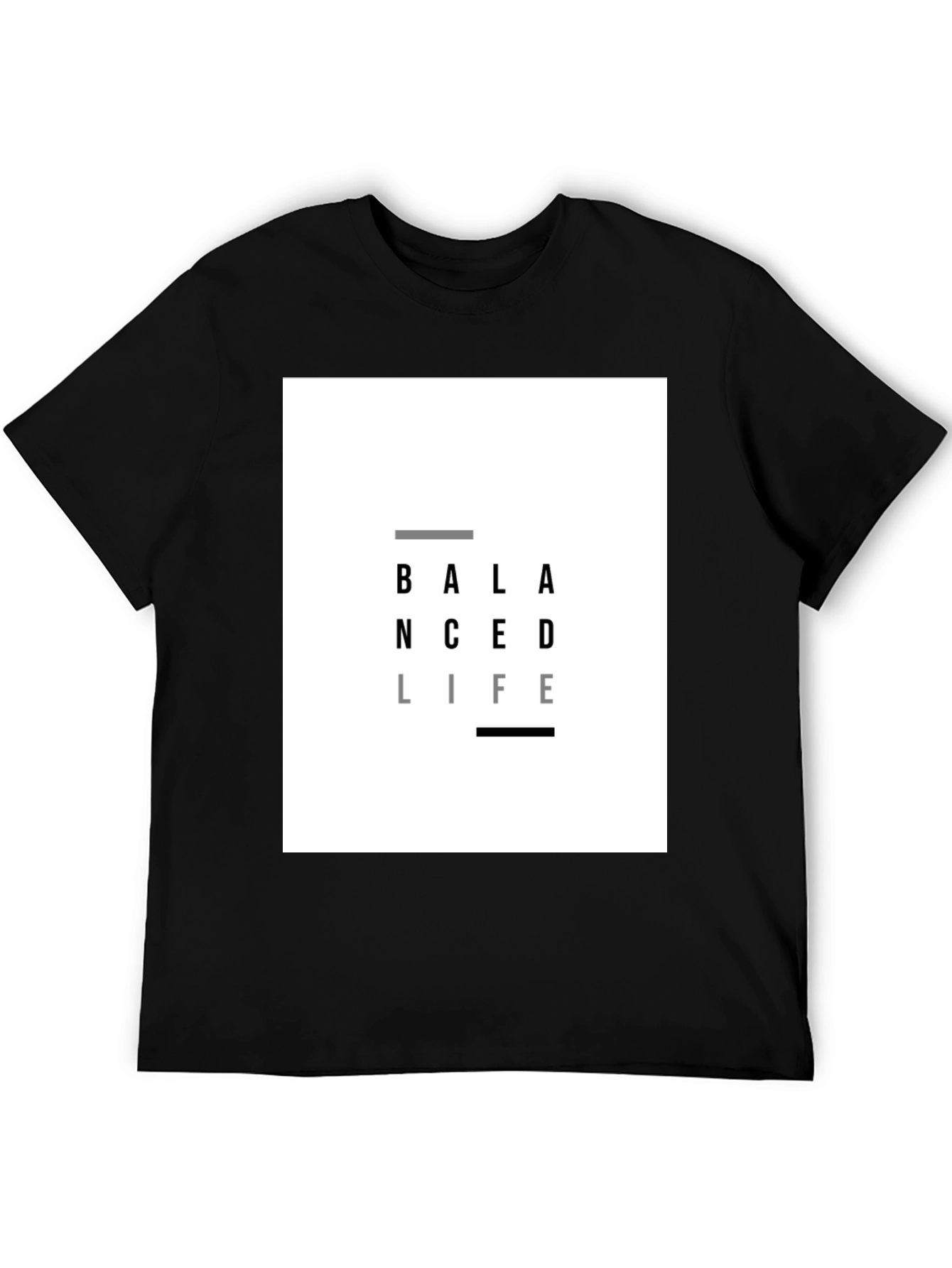 Balanced Life Graphic T-Shirt - Black