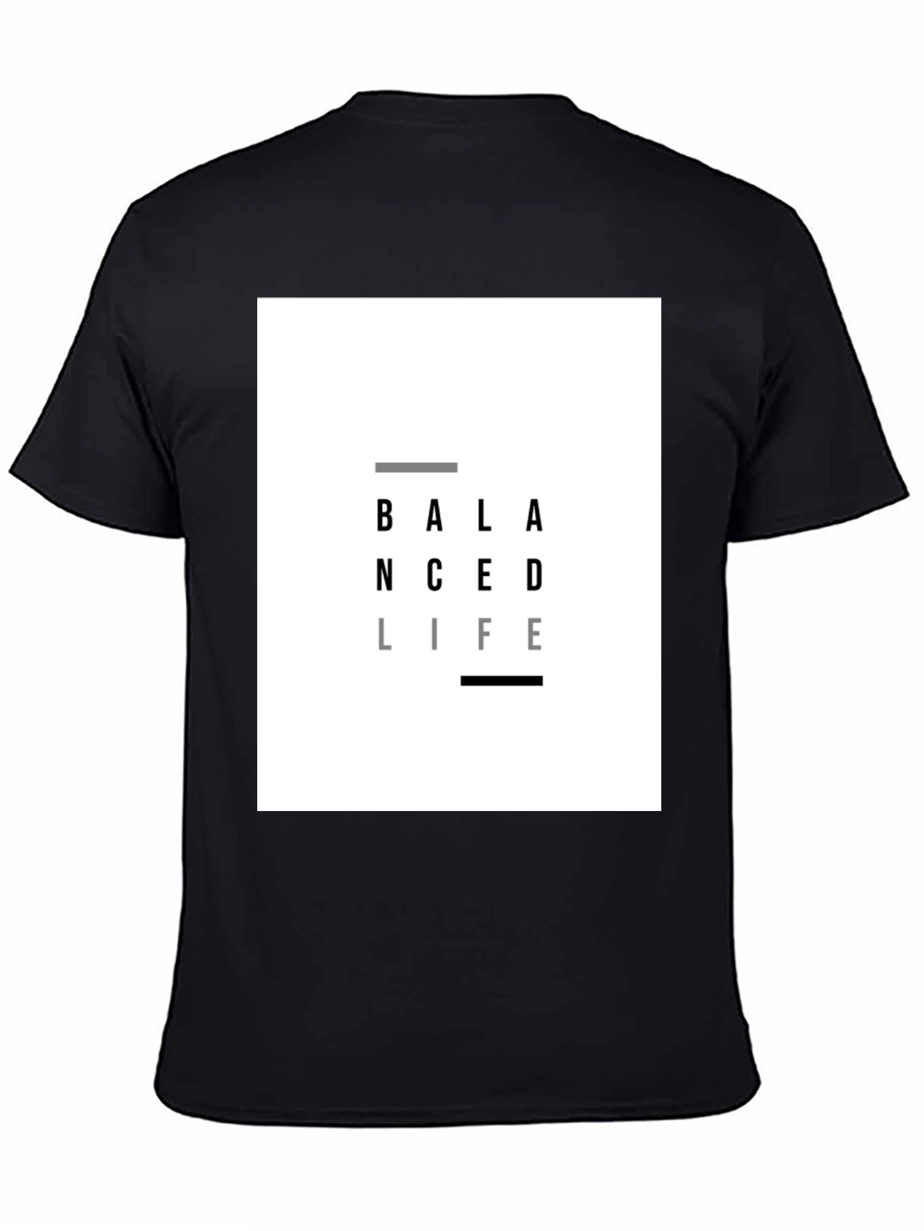 Balanced Life Graphic T-Shirt - Black