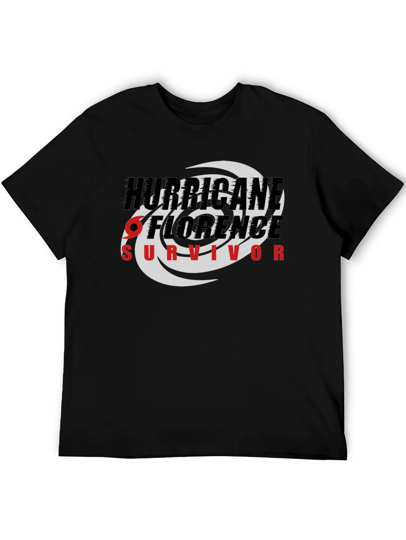 Hurricane Florence Survivor Black T-Shirt