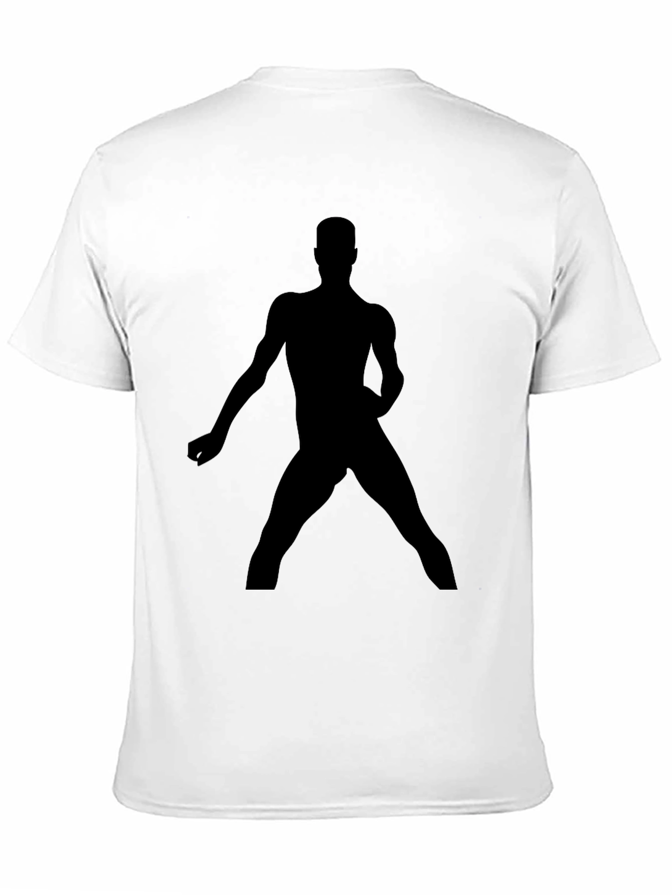 Silhouette Man Graphic Black T-Shirt