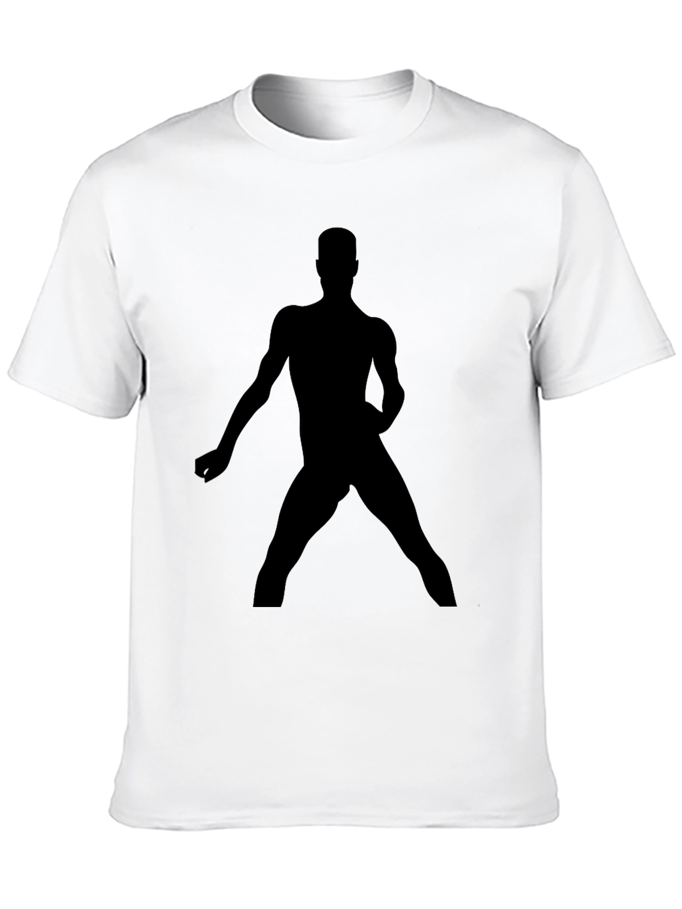 Silhouette Man Graphic Black T-Shirt