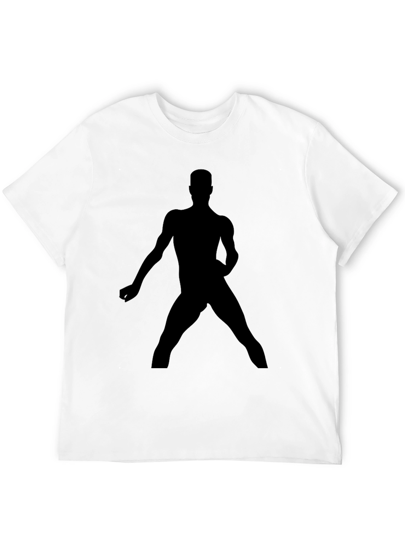 Silhouette Man Graphic Black T-Shirt