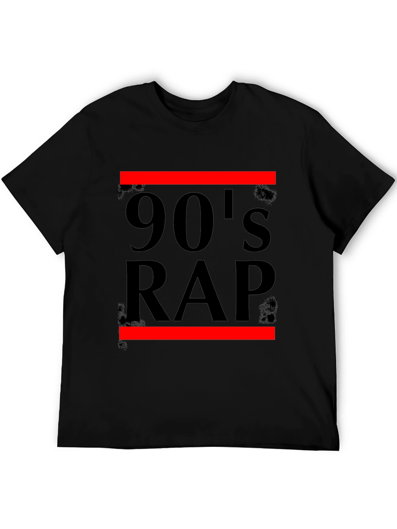 90s Rap Graphic T-Shirt - Black