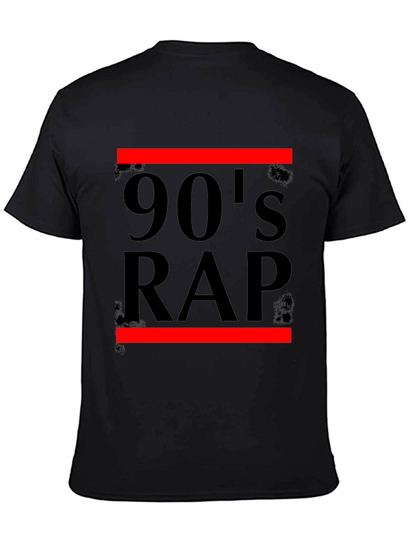 90s Rap Graphic T-Shirt - Black