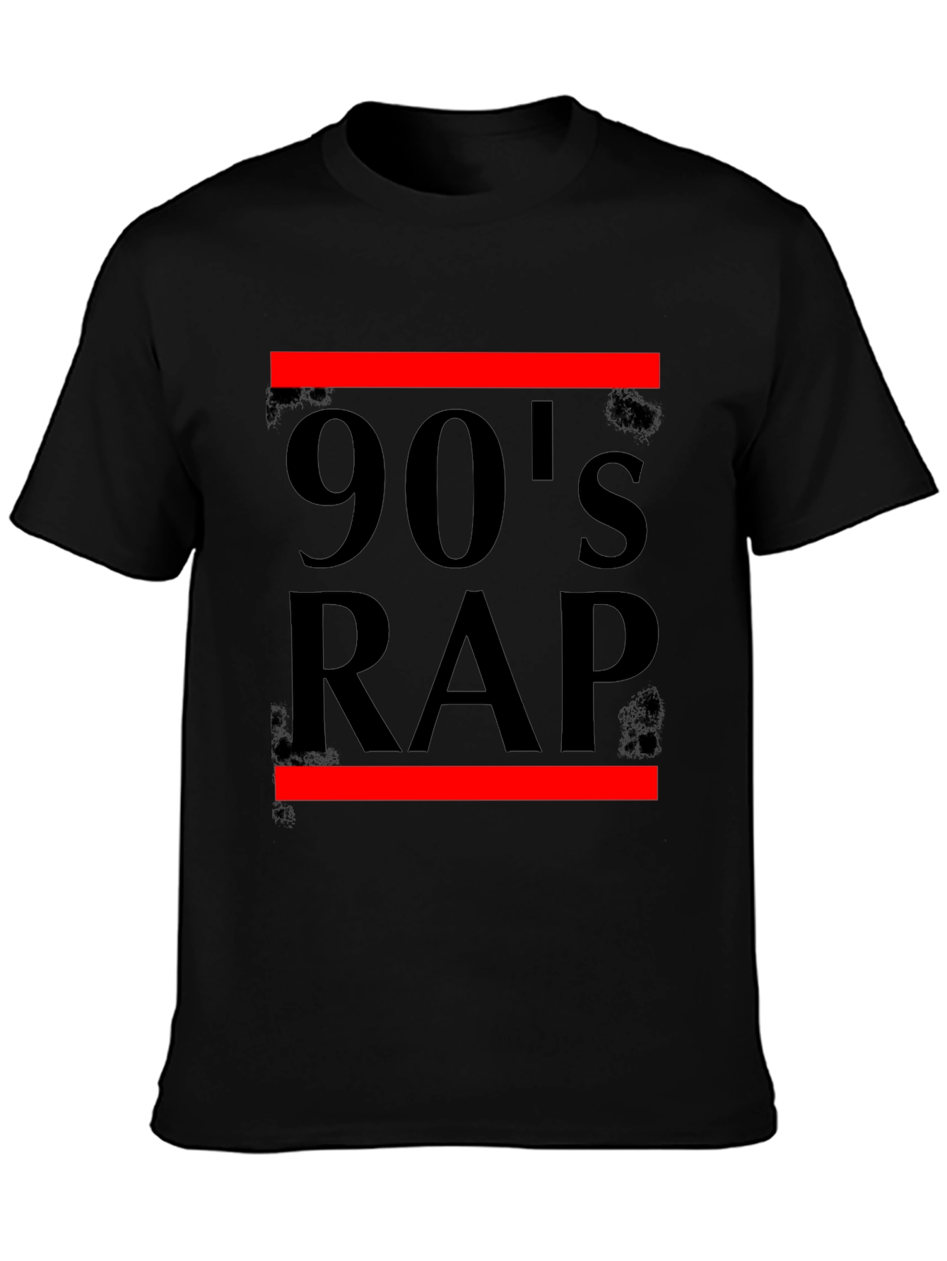 90s Rap Graphic T-Shirt - Black