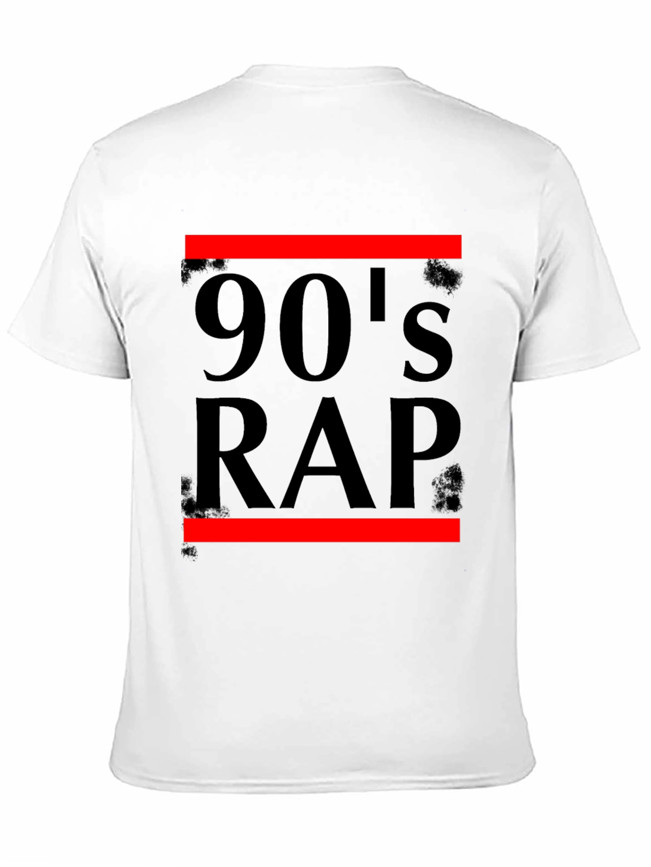 90s Rap Graphic T-Shirt - Black