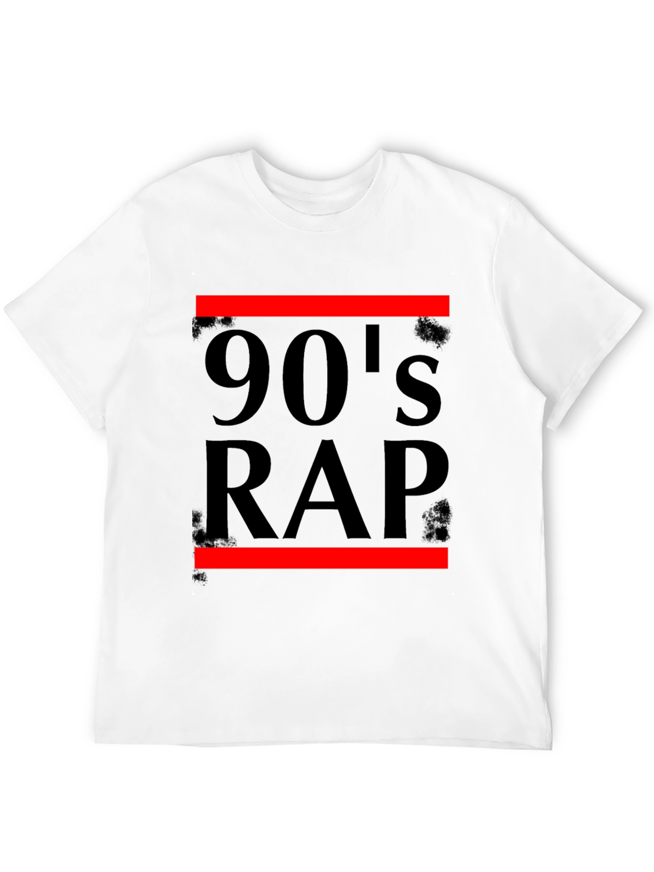 90s Rap Graphic T-Shirt - Black