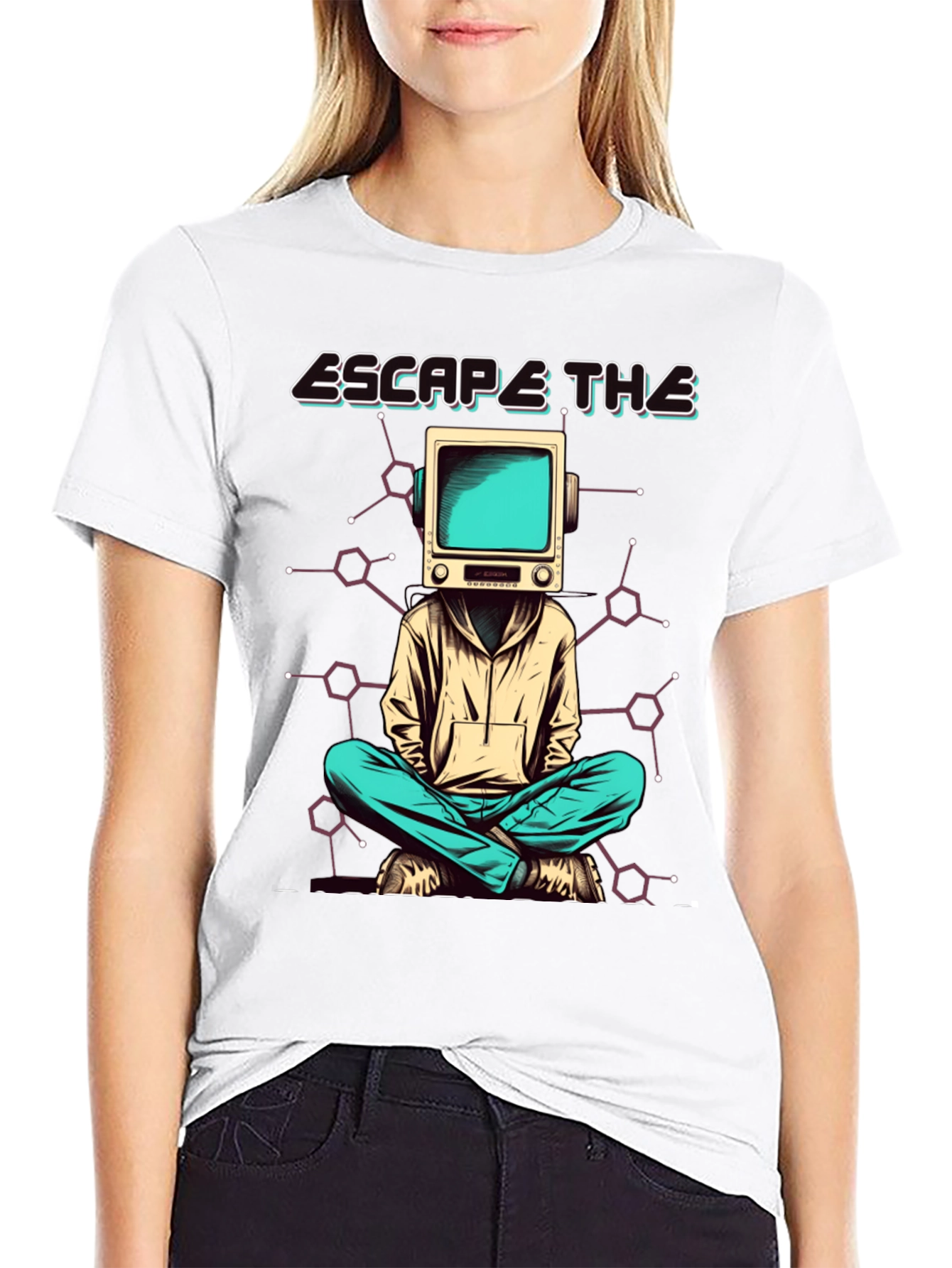 Escape The Matrix T-Shirt - TV Head Graphic Tee