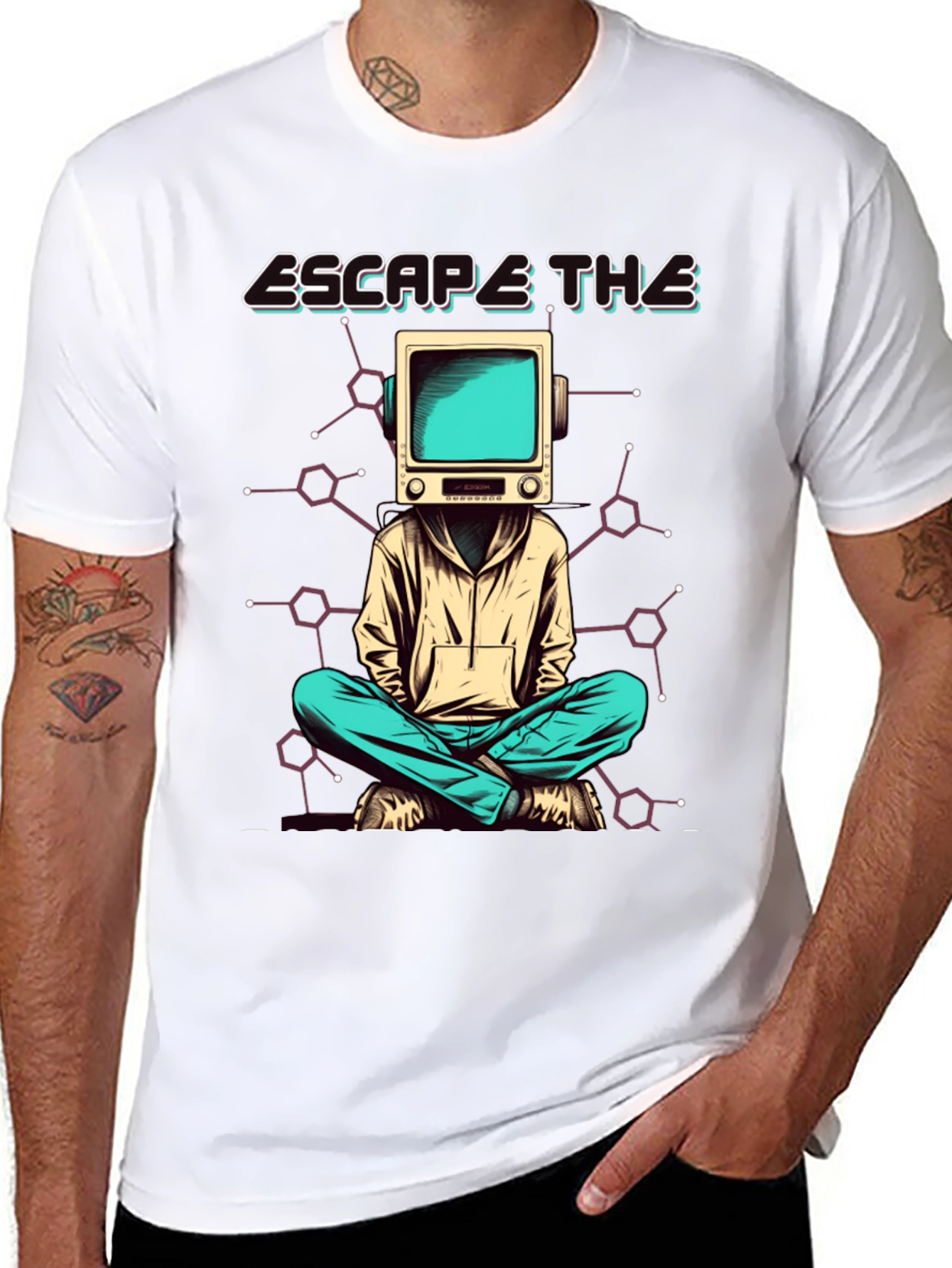 Escape The Matrix T-Shirt - TV Head Graphic Tee
