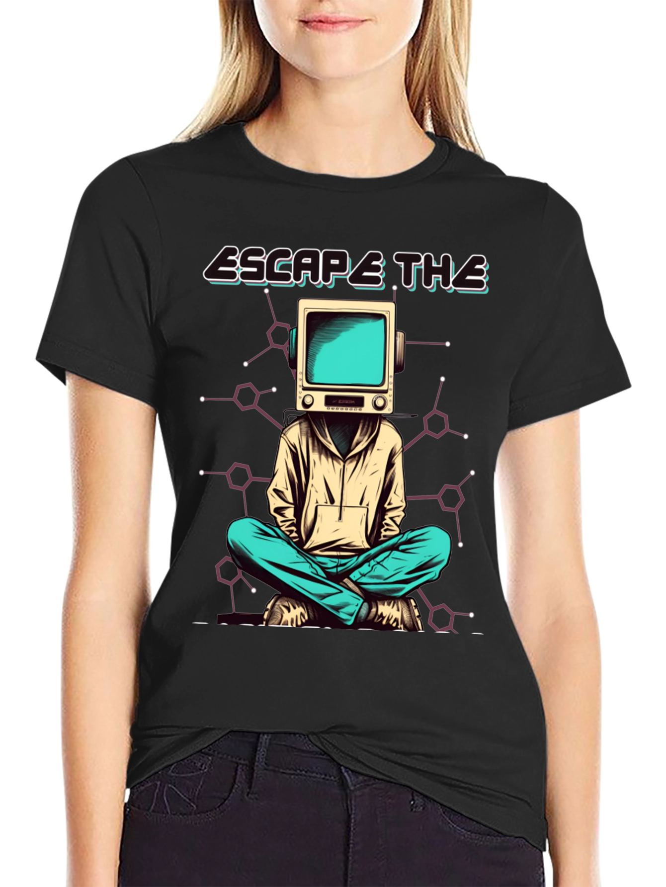 Escape The Matrix T-Shirt - TV Head Graphic Tee