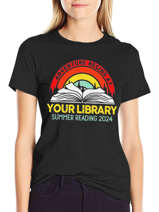 Adventure Begins at Your Library Summer Reading 2024 Tee