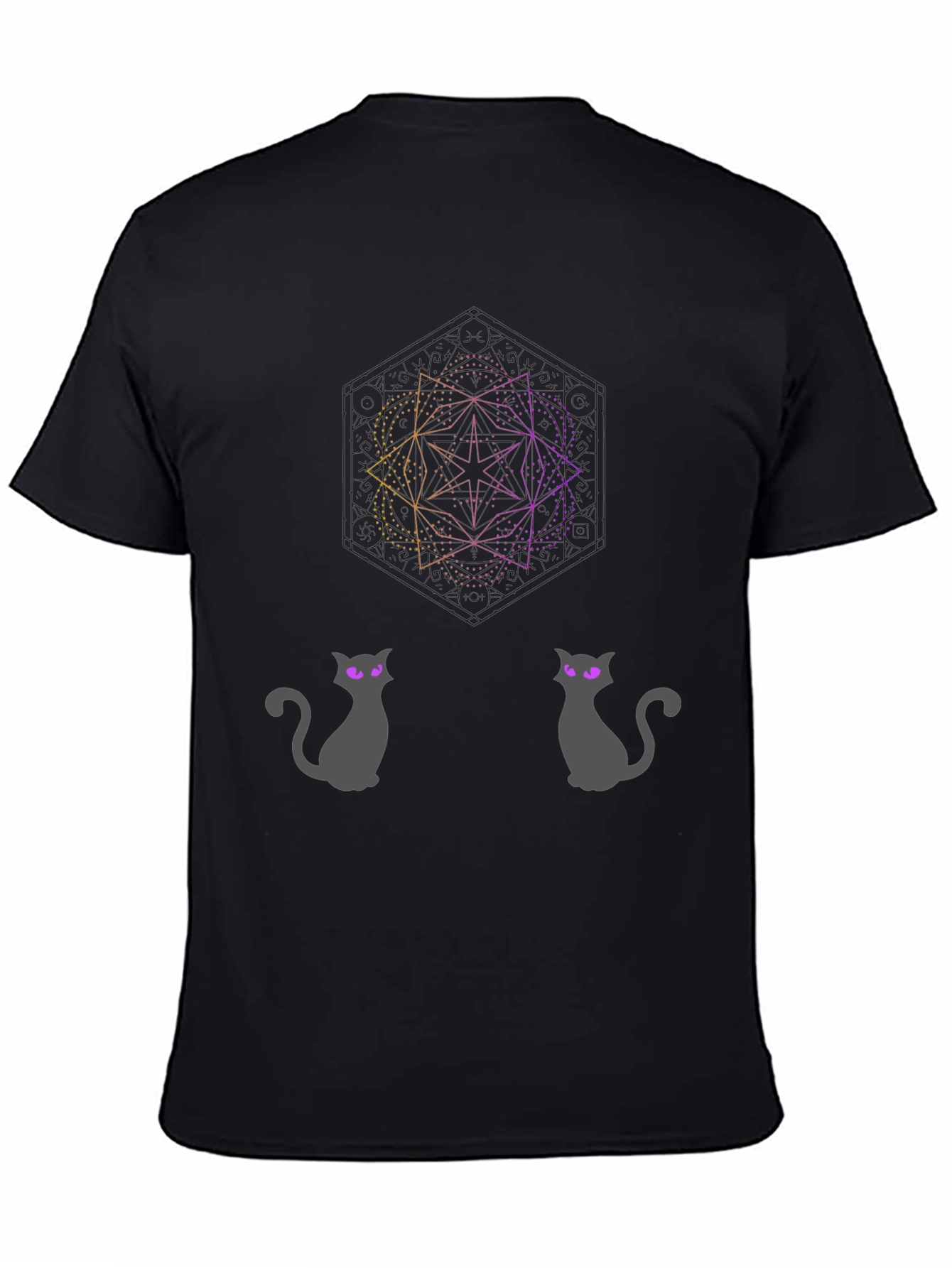 Geometric Cat T-Shirt