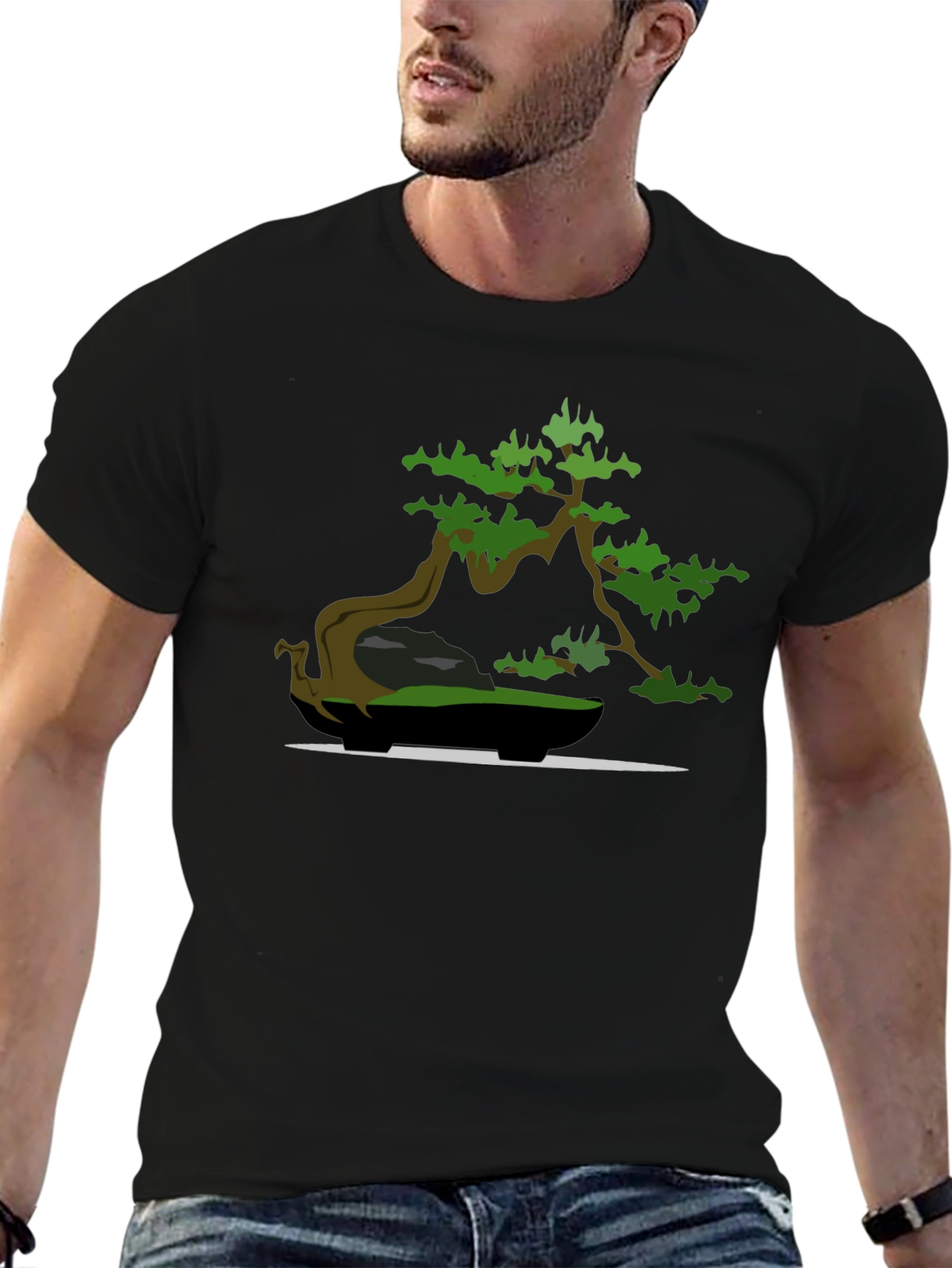 Bonsai Tree Graphic Tee - Zen Style