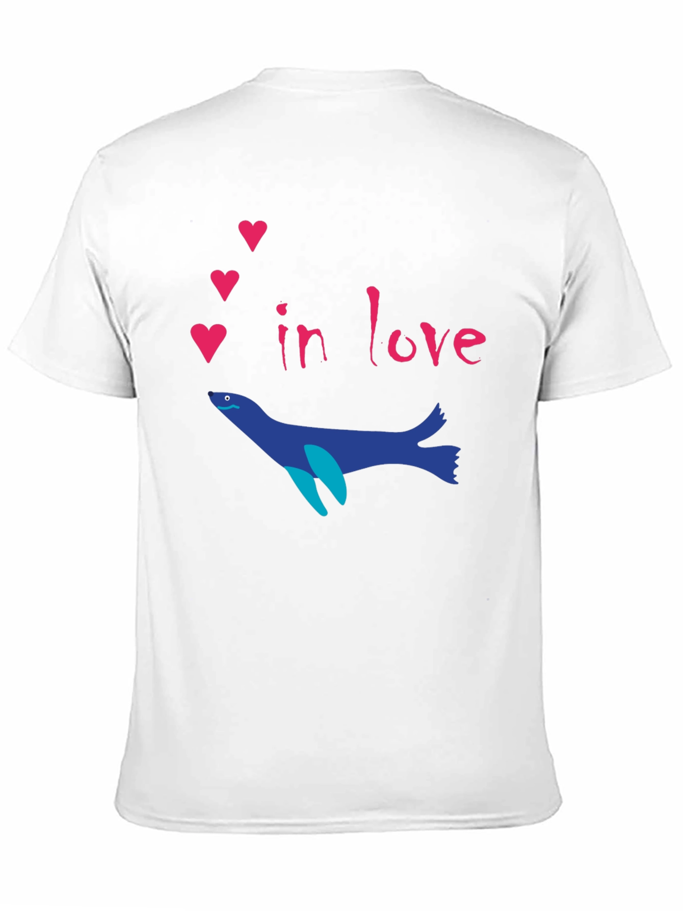 Romantic Seal T-Shirt - In Love Graphic Tee
