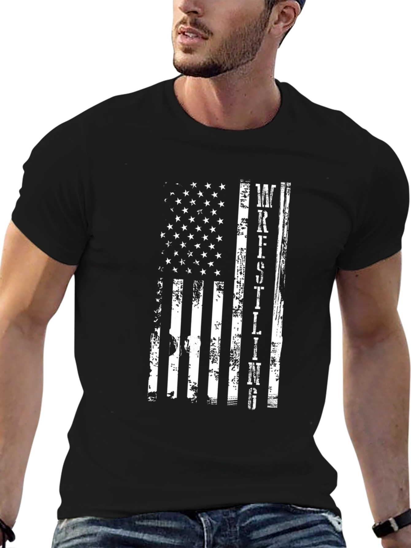 Wrestling USA Flag T-Shirt