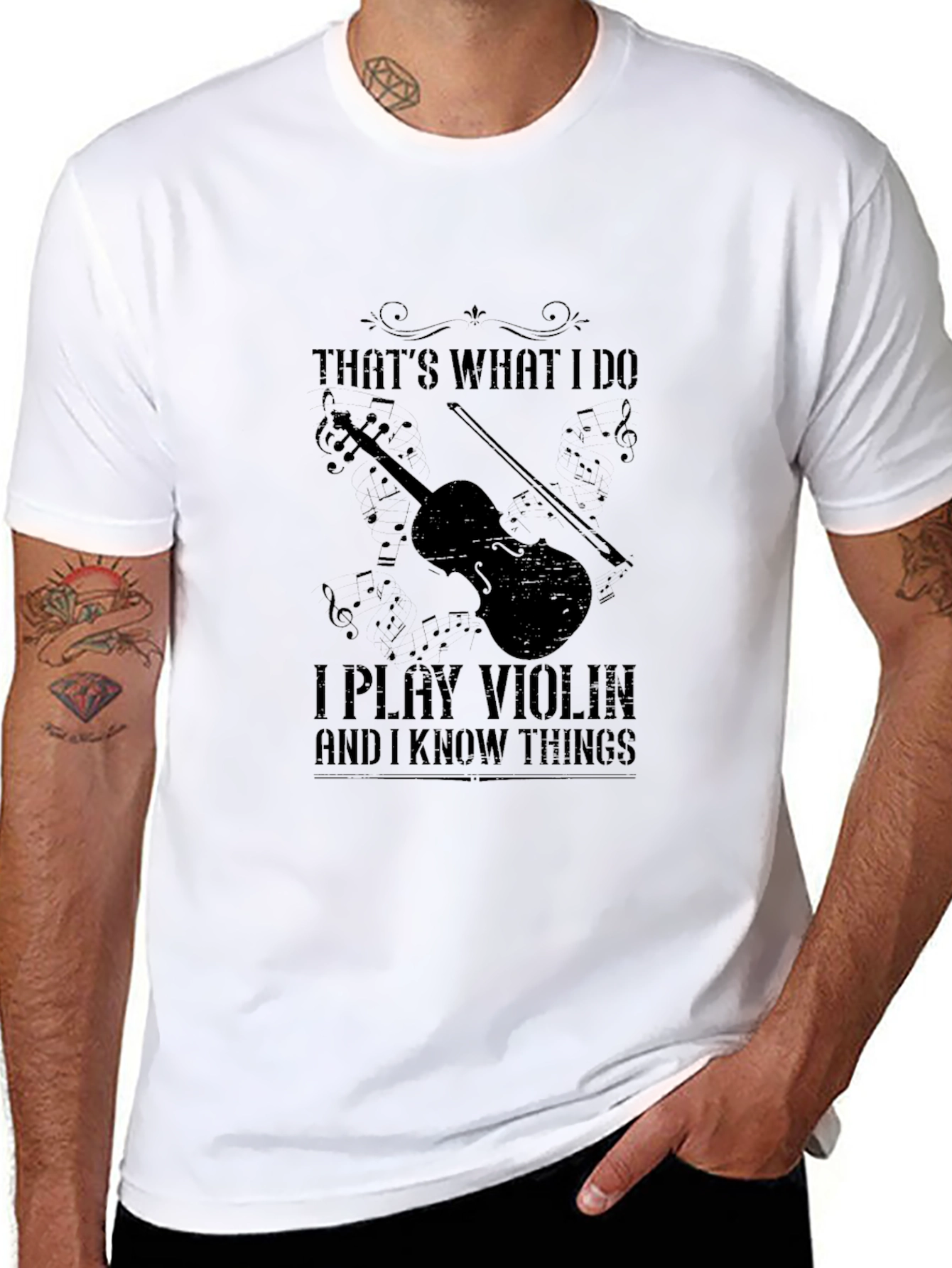 I Play Violin and I Know Things T-Shirt