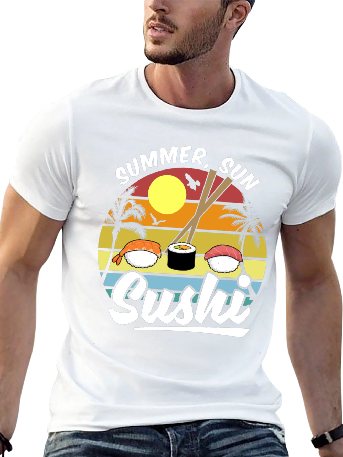 Summer Sun Sushi Graphic Tee