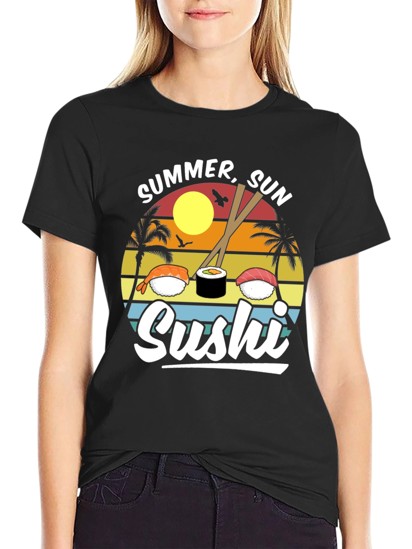Summer Sun Sushi Graphic Tee