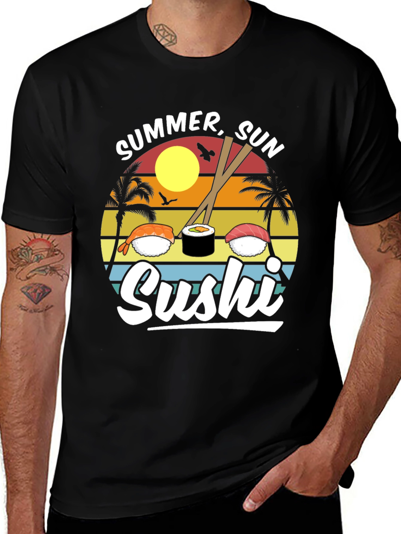 Summer Sun Sushi Graphic Tee