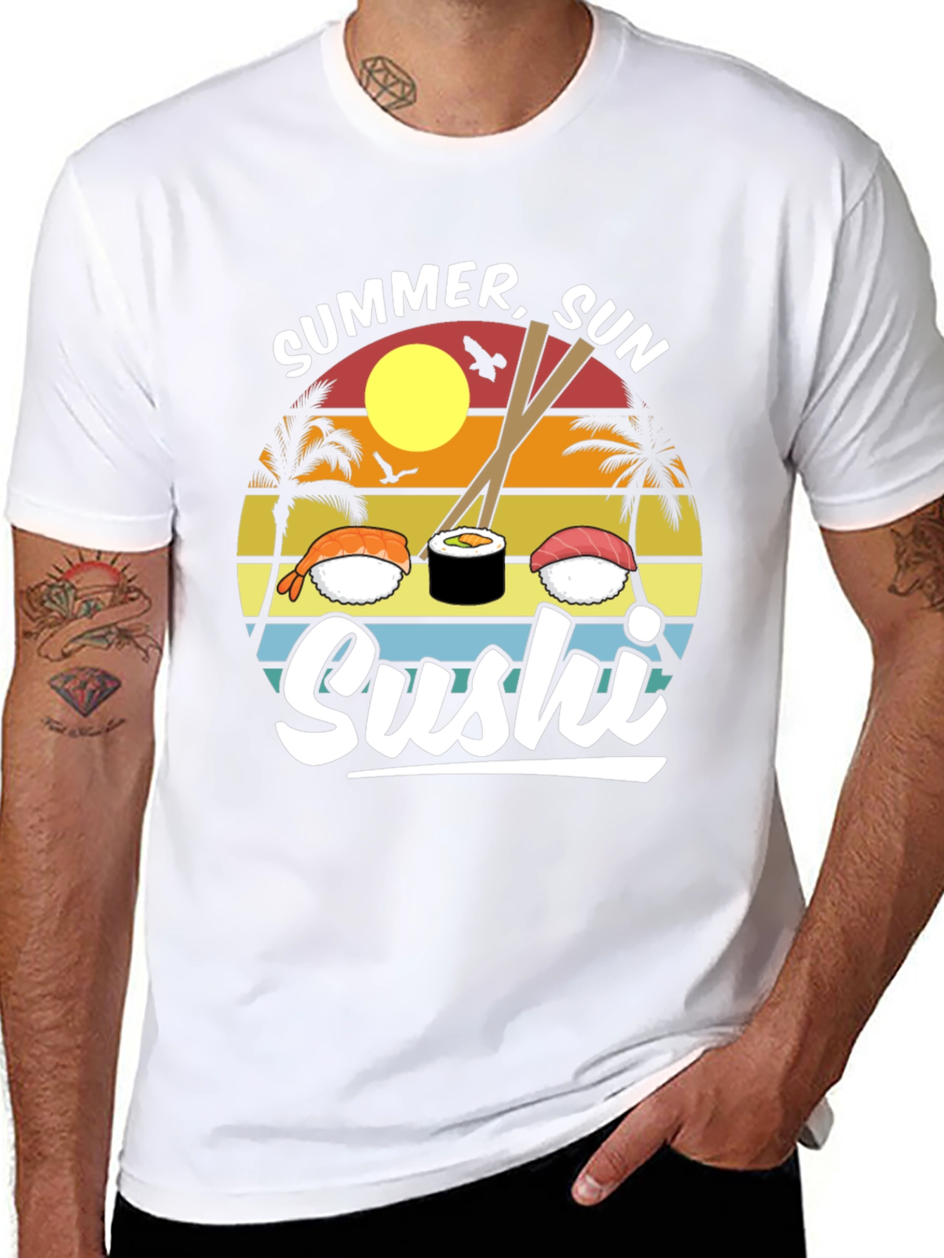 Summer Sun Sushi Graphic Tee