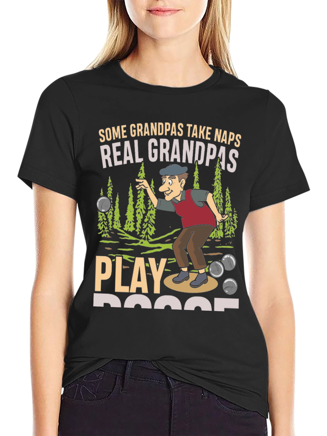 Funny Grandpas Bocce Ball T-Shirt