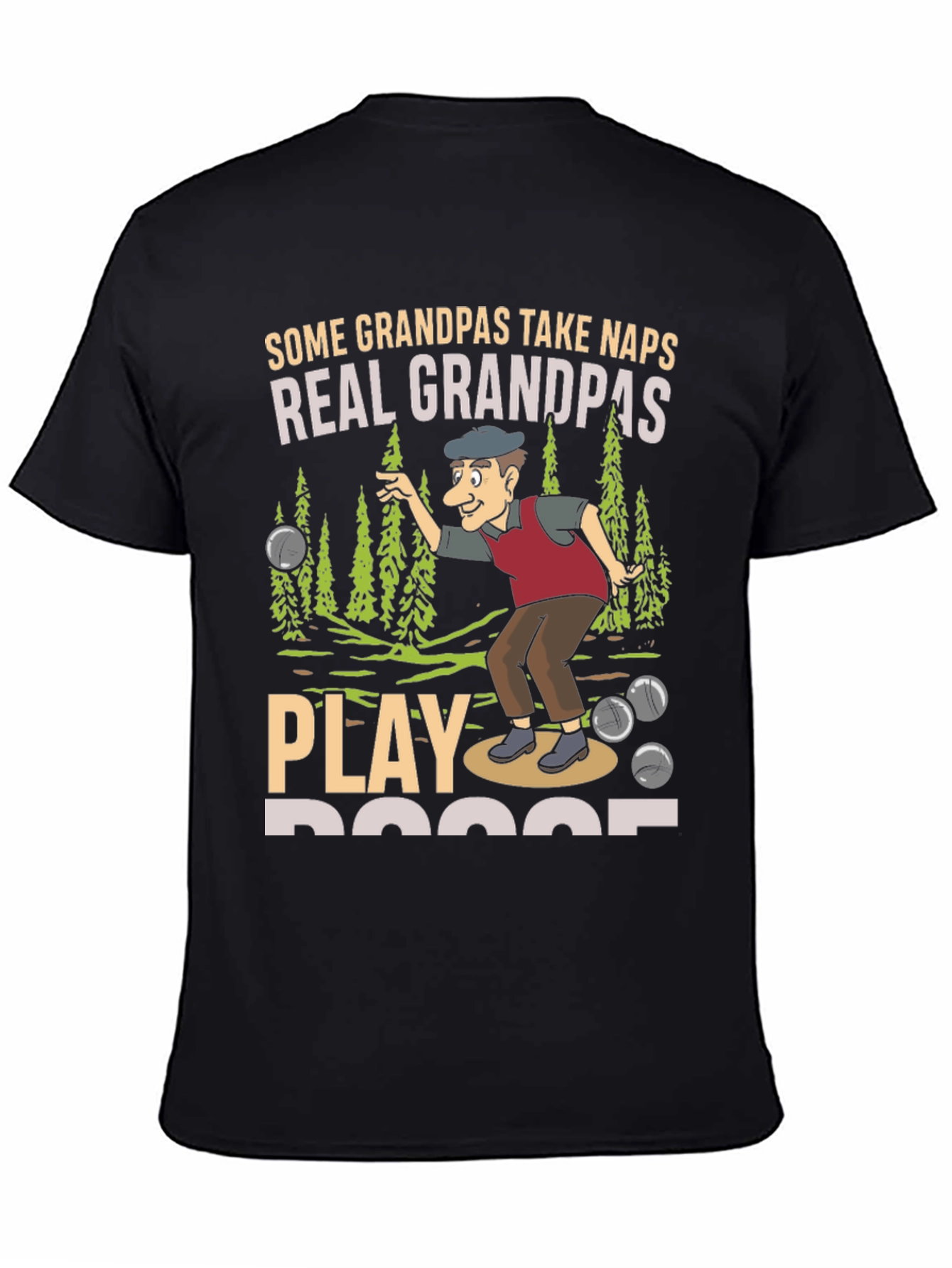 Funny Grandpas Bocce Ball T-Shirt