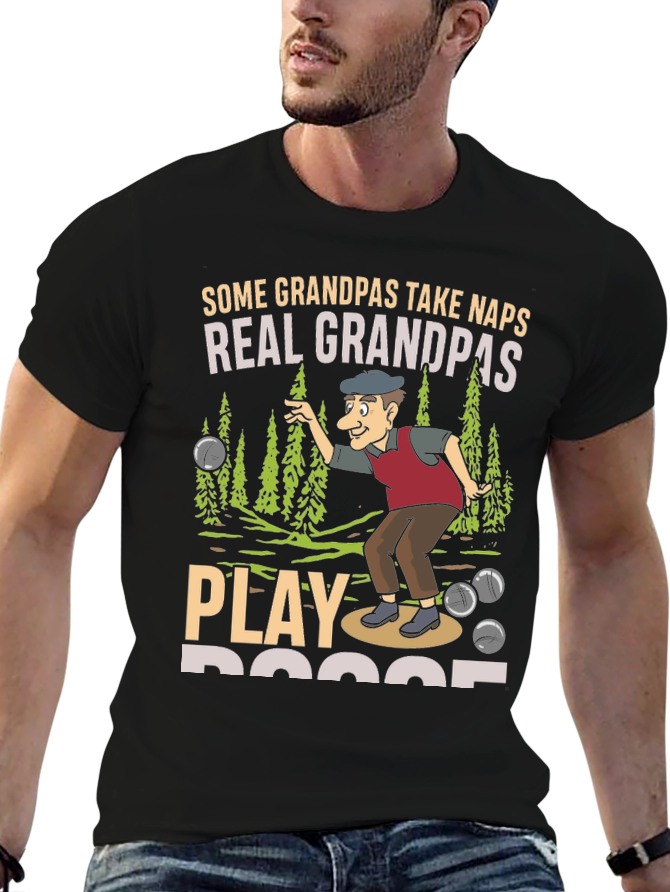 Funny Grandpas Bocce Ball T-Shirt