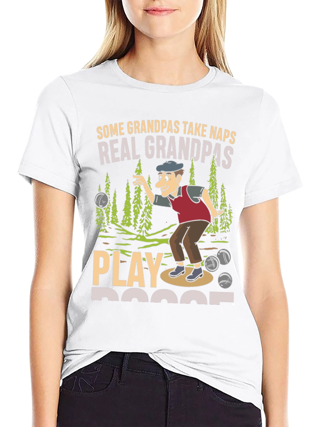Funny Grandpas Bocce Ball T-Shirt