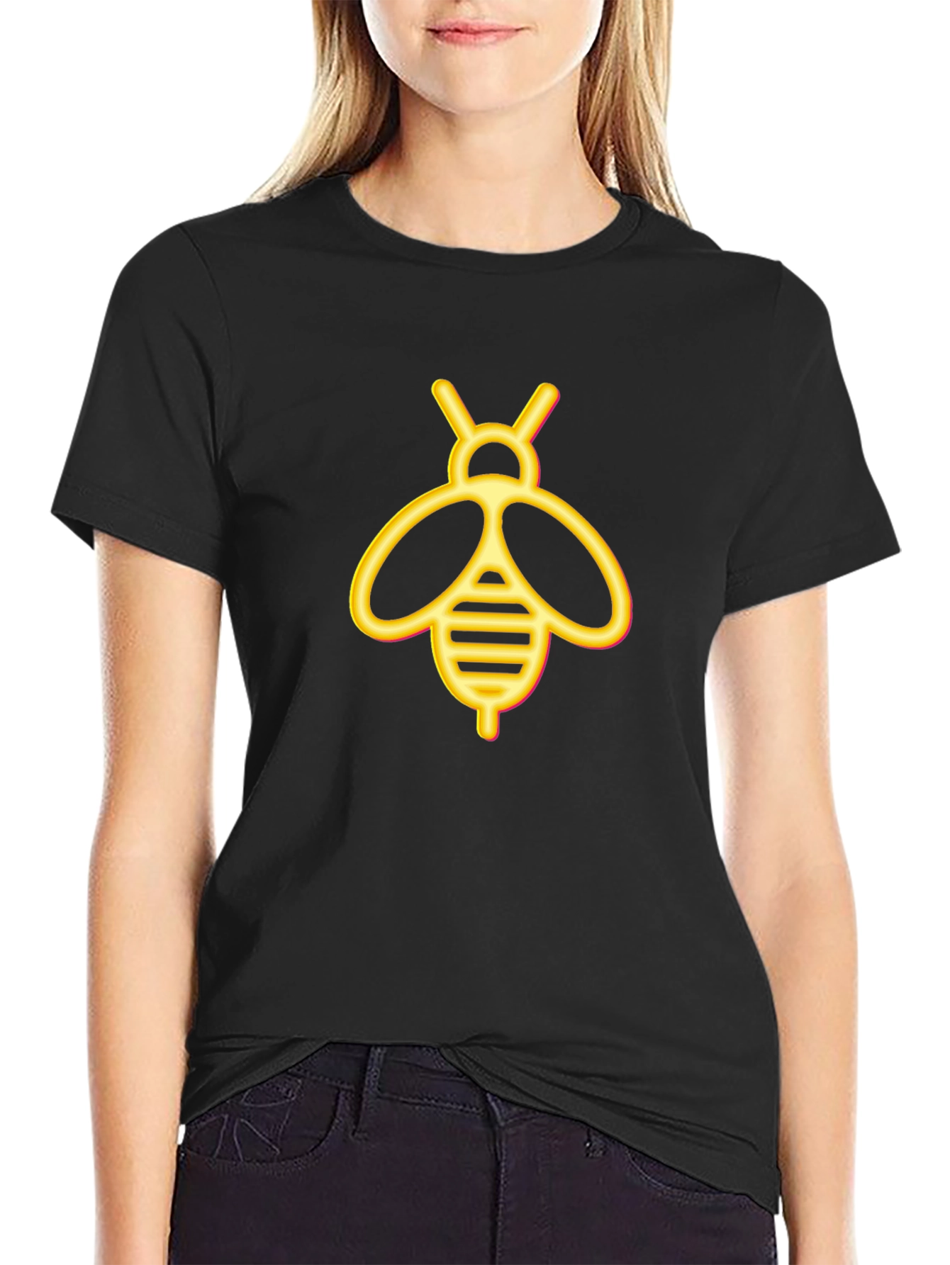Bee Graphic Black T-Shirt