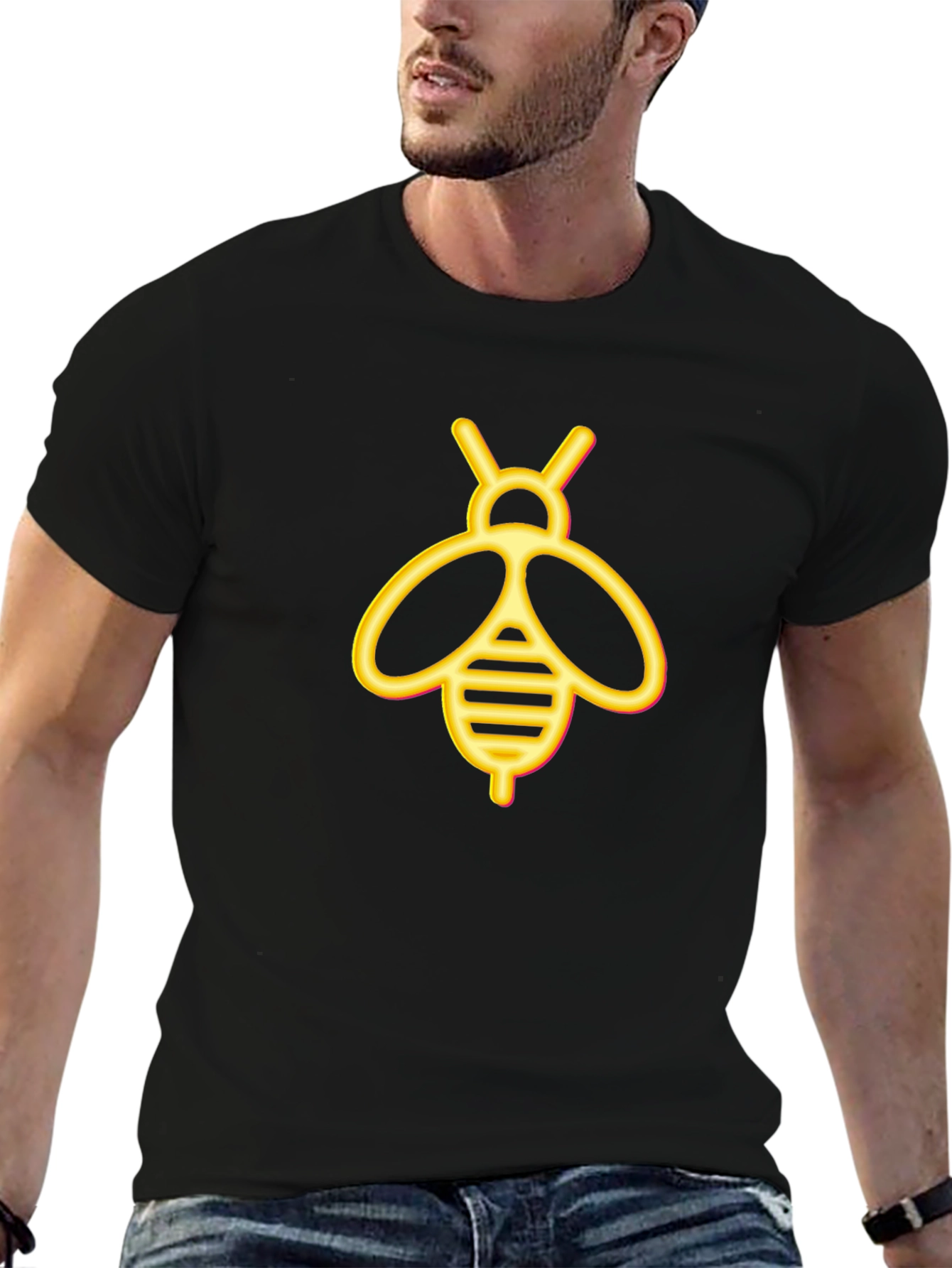 Bee Graphic Black T-Shirt