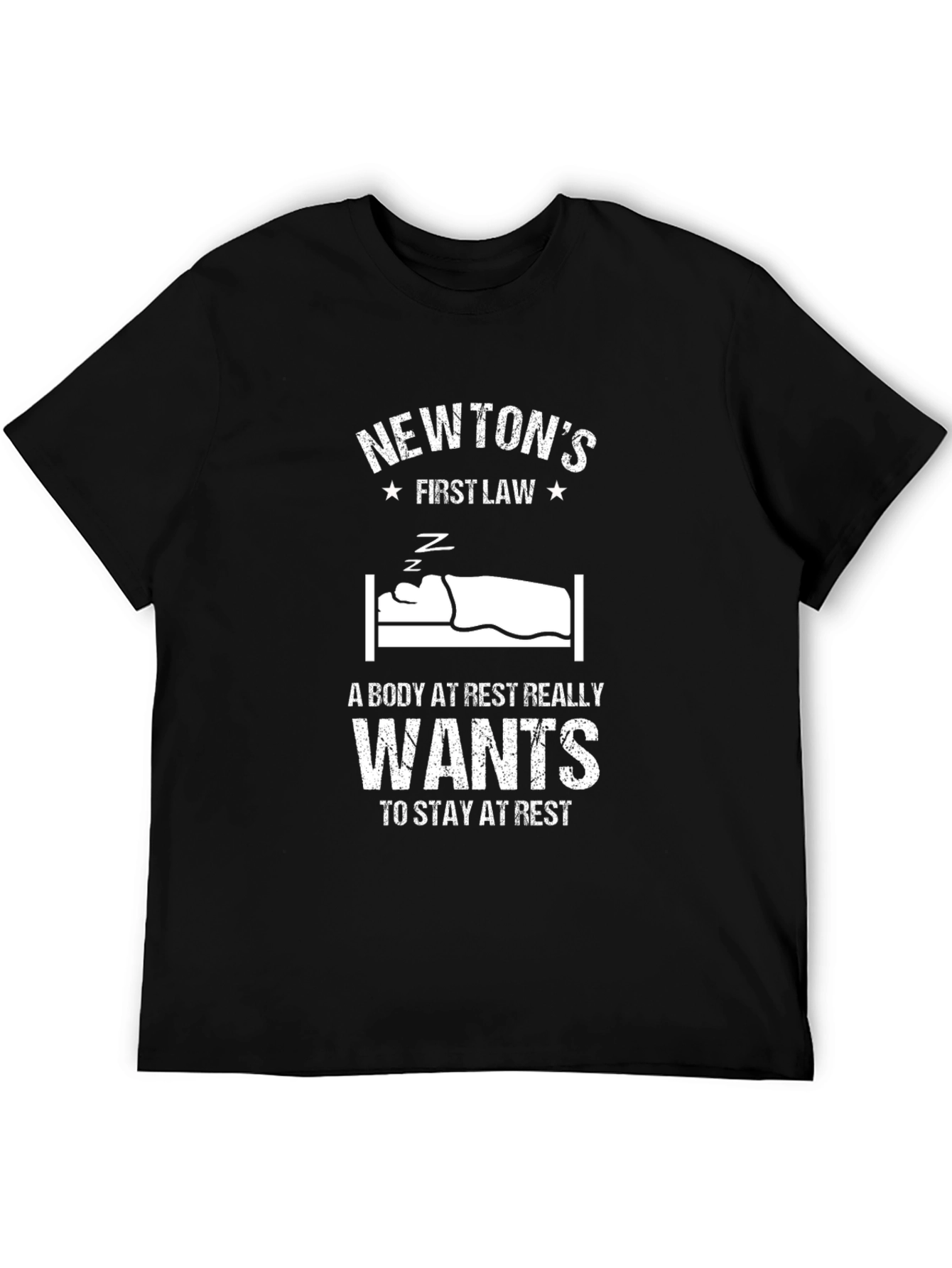 Newtons First Law T-Shirt - Funny Science Tee