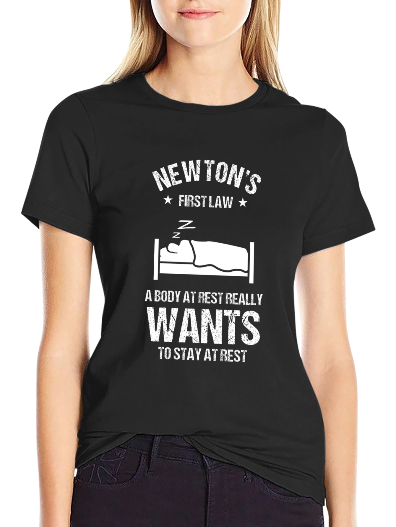 Newtons First Law T-Shirt - Funny Science Tee