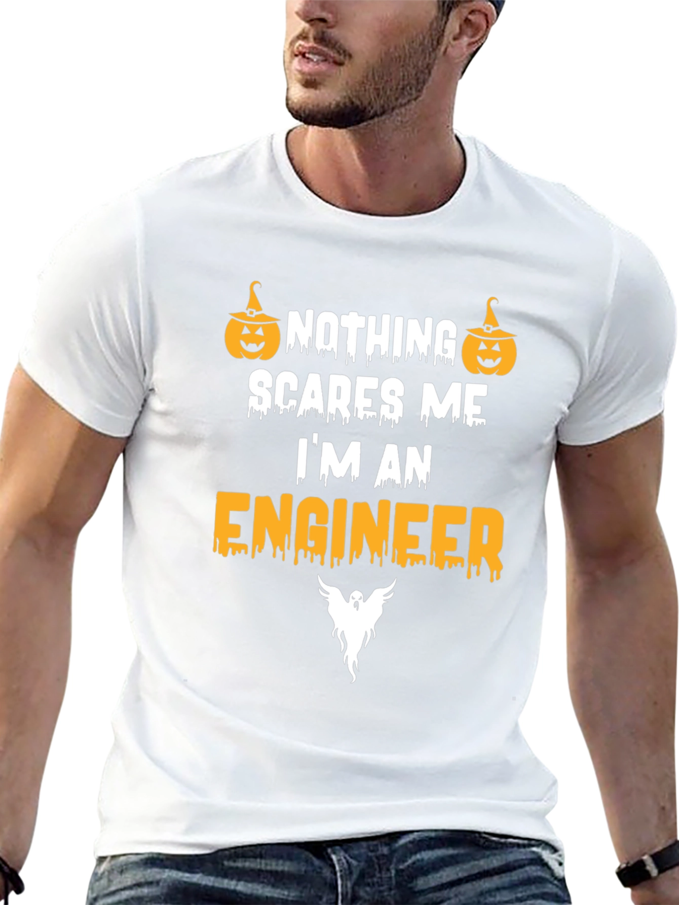 Nothing Scares Me Im An Engineer Halloween T-Shirt