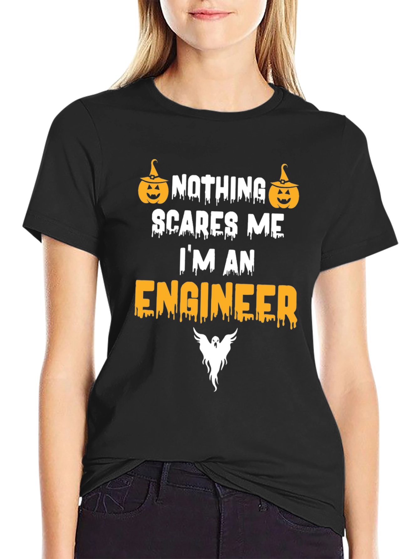 Nothing Scares Me Im An Engineer Halloween T-Shirt