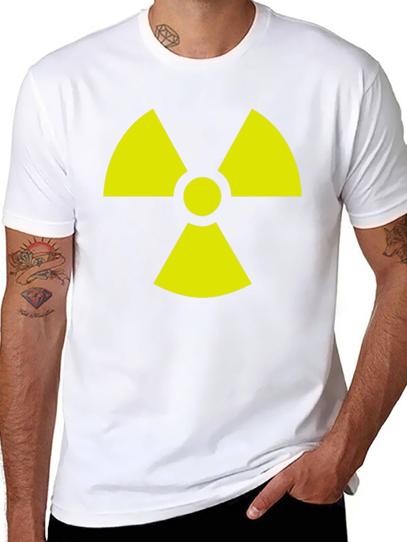 Radioactive Symbol Graphic Tee - Black