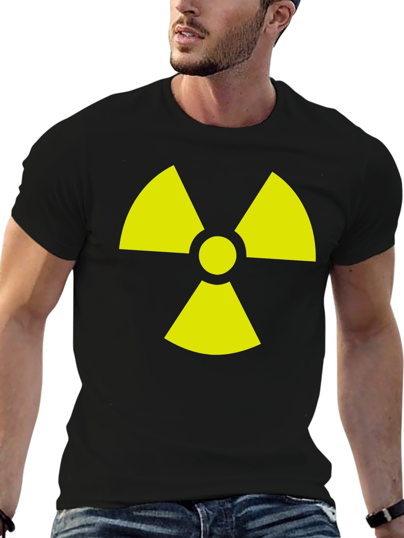 Radioactive Symbol Graphic Tee - Black