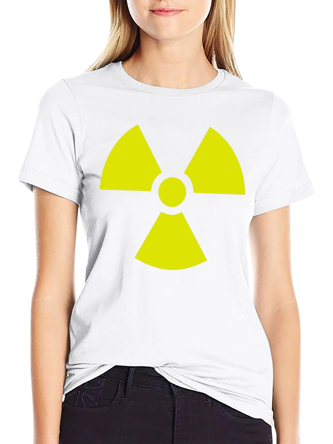 Radioactive Symbol Graphic Tee - Black