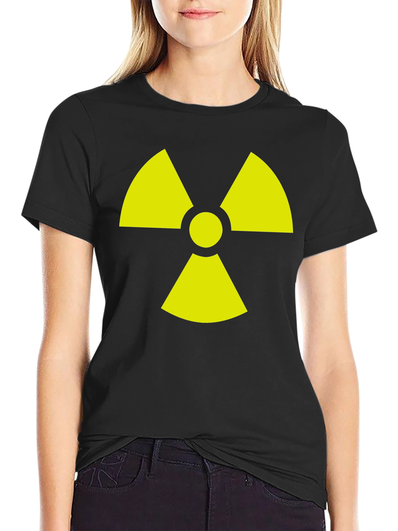 Radioactive Symbol Graphic Tee - Black
