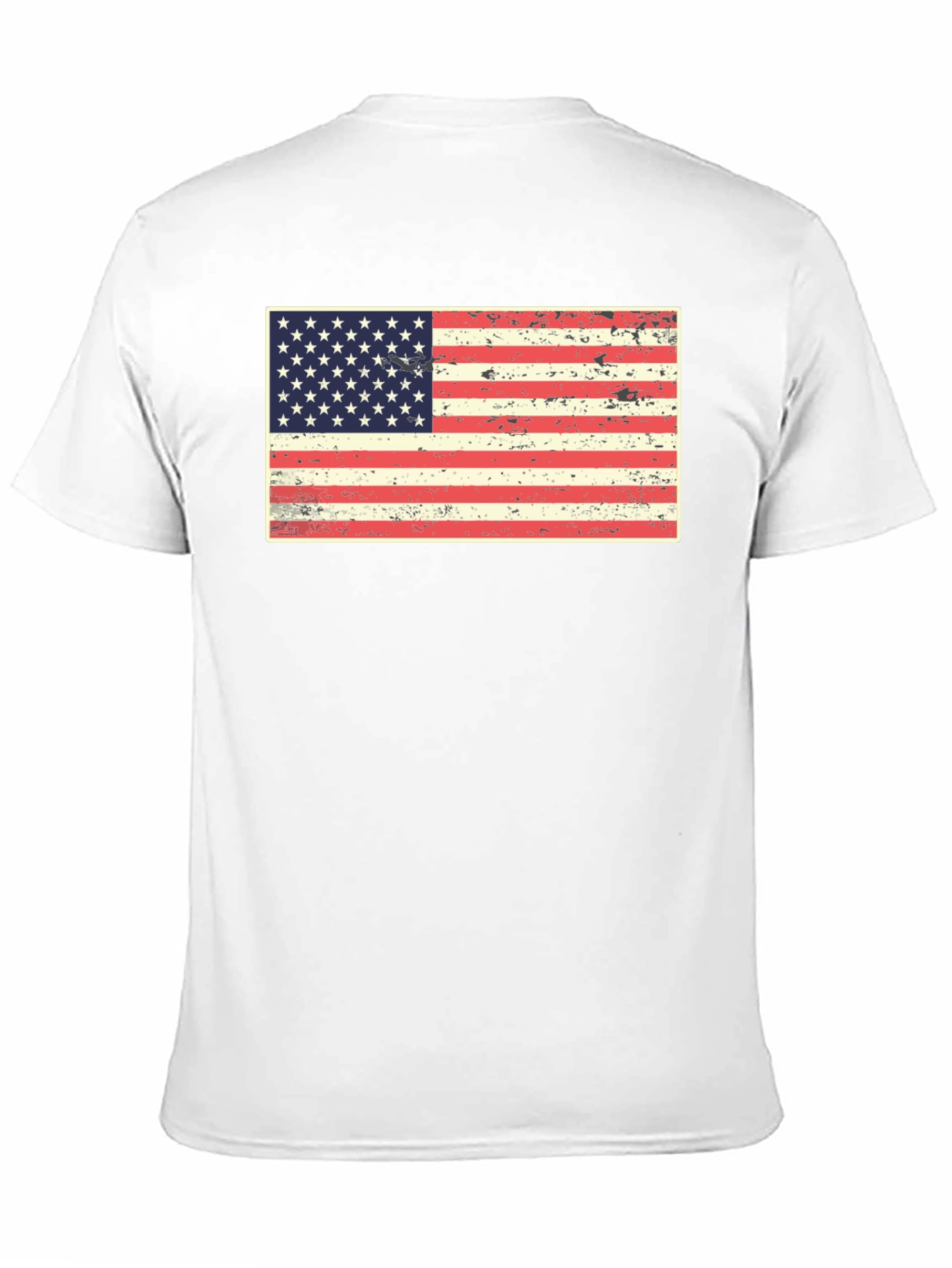 Distressed American Flag Graphic Tee - Patriotic Pride