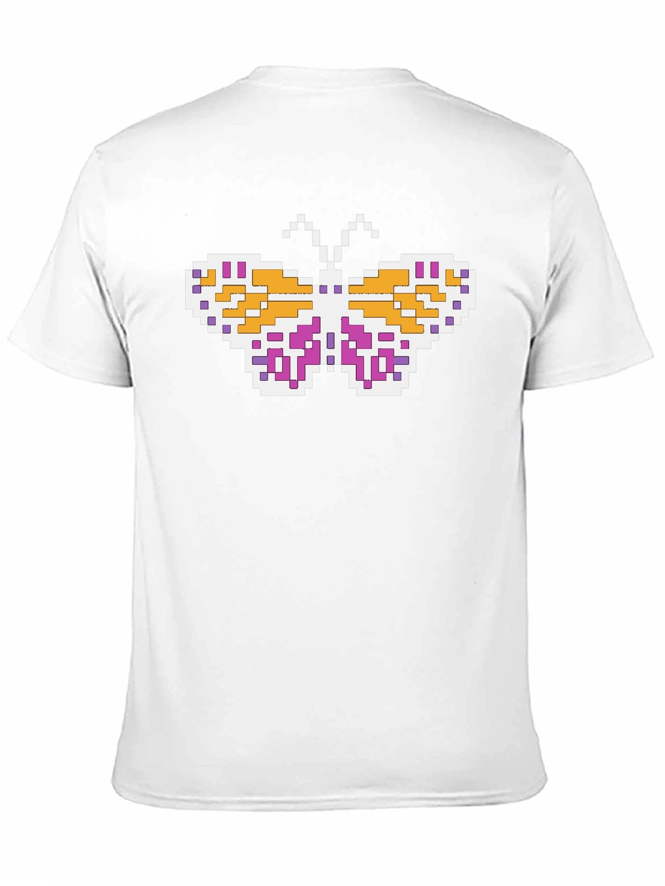 Pixel Butterfly Black T-Shirt