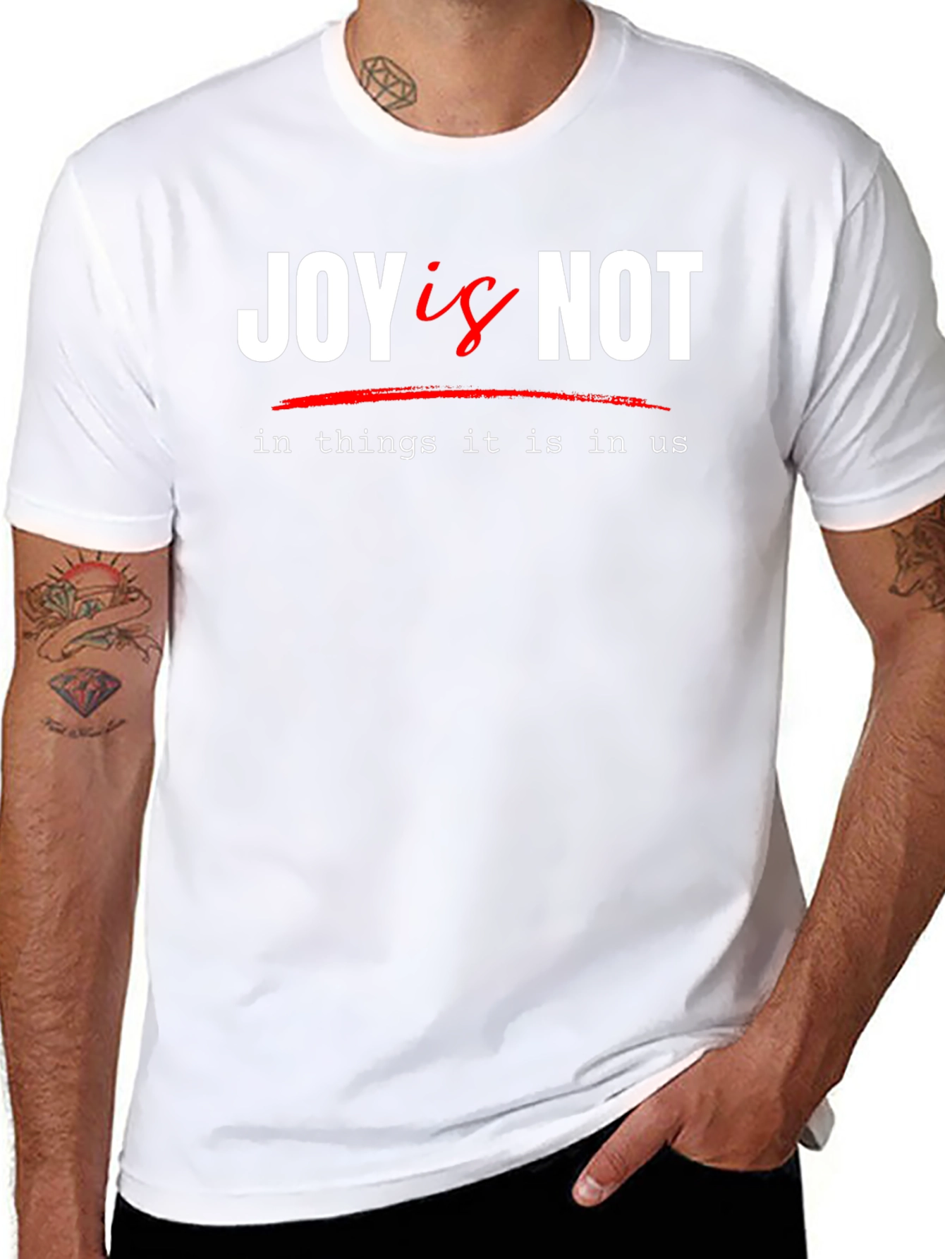 Joy Is Not T-Shirt - Inspirational Graphic Tee