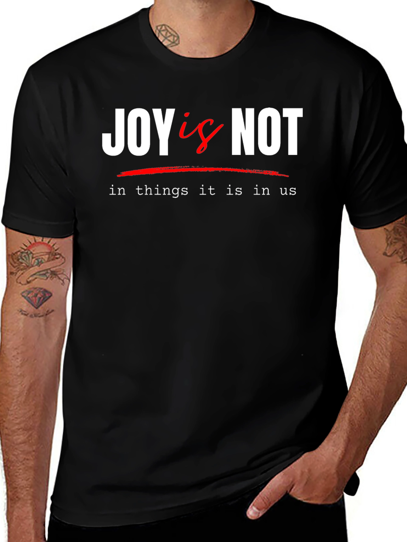 Joy Is Not T-Shirt - Inspirational Graphic Tee