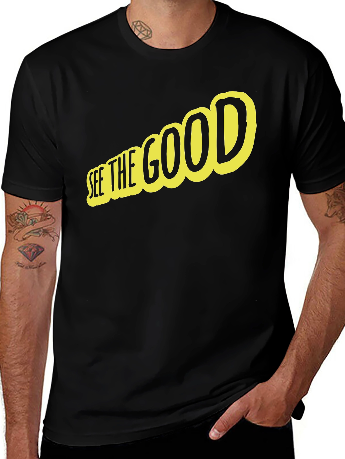 See The Good Black Graphic Tee