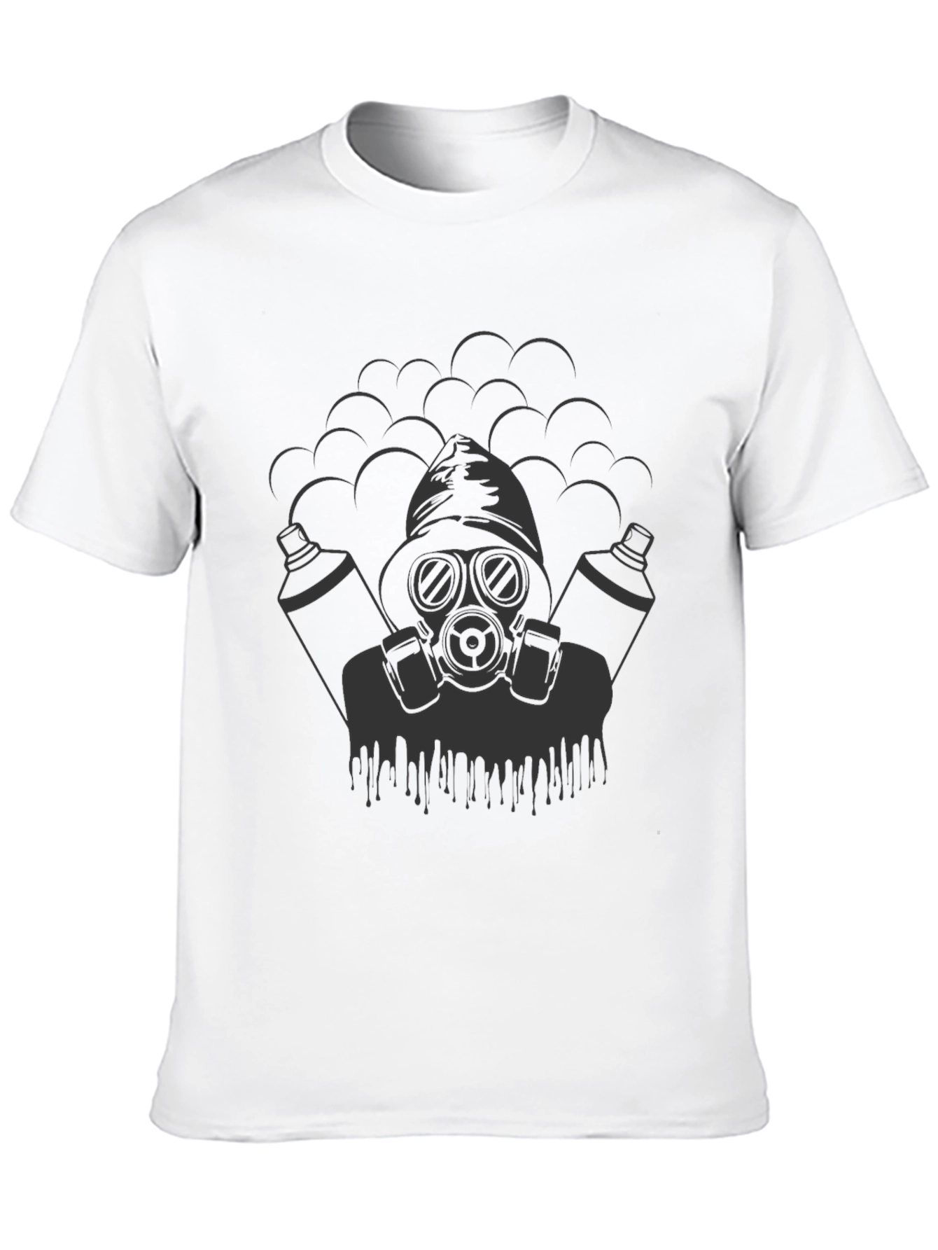Graffiti Artist Graphic Tee - Black Cotton T-Shirt
