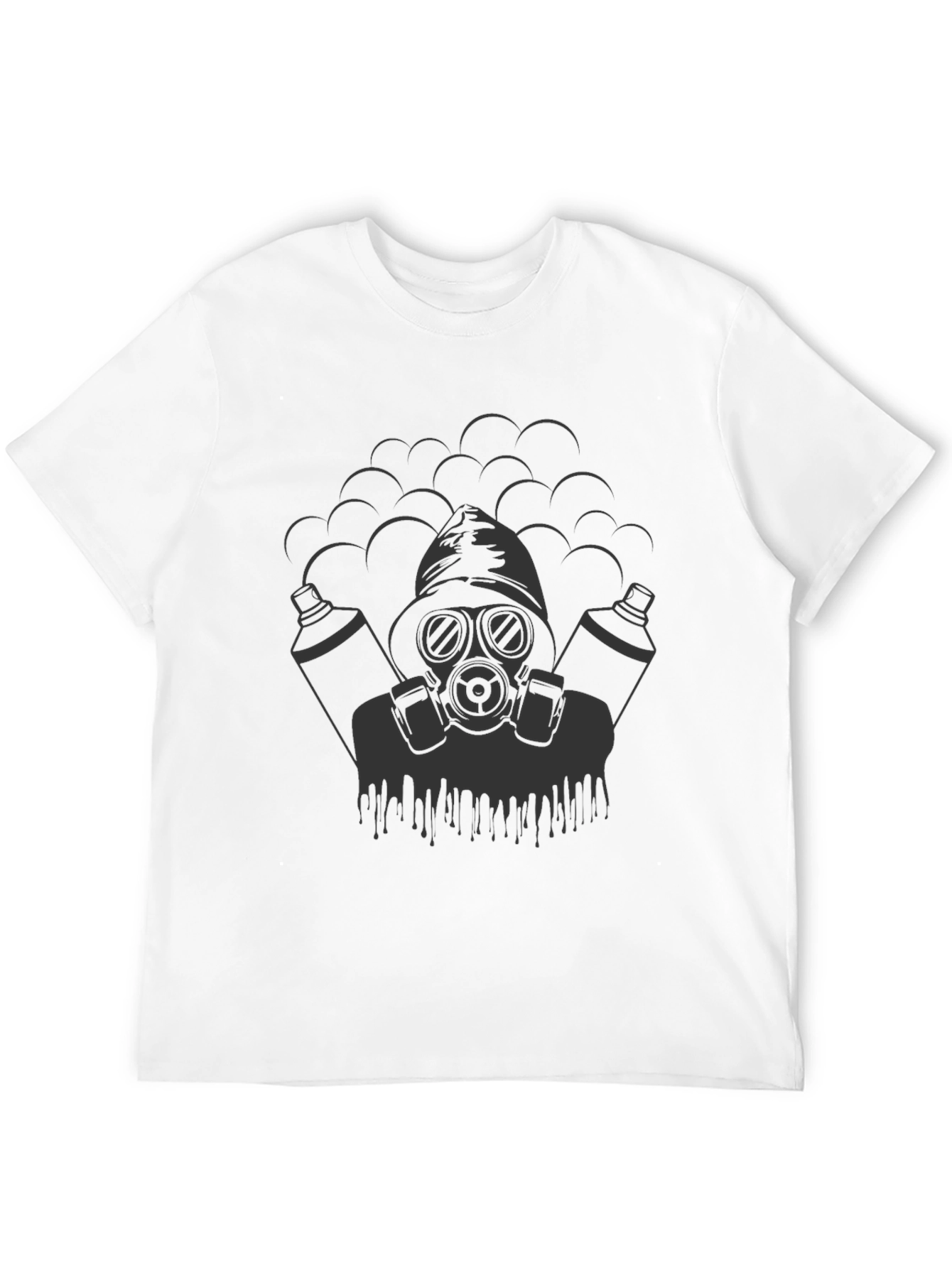 Graffiti Artist Graphic Tee - Black Cotton T-Shirt