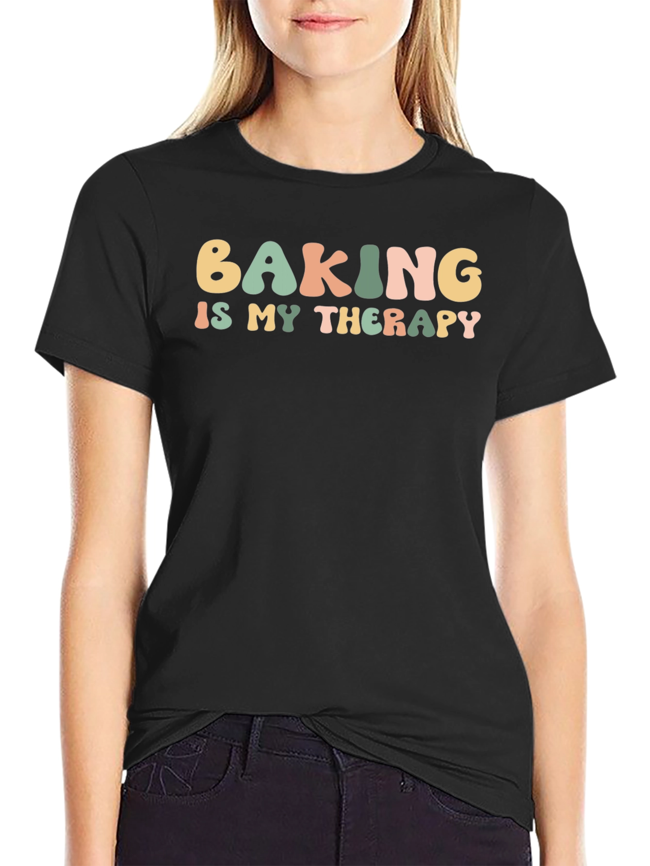 Baking is My Therapy Graphic T-Shirt